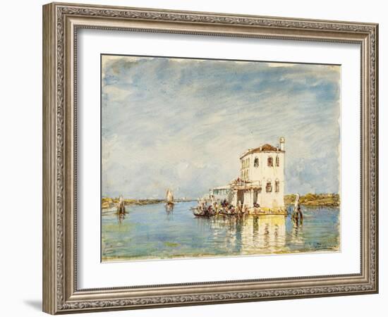 La douane à Venise-Félix Ziem-Framed Giclee Print