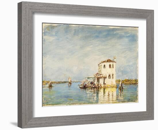 La douane à Venise-Félix Ziem-Framed Giclee Print