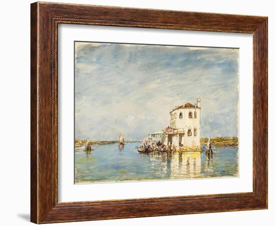 La douane à Venise-Félix Ziem-Framed Giclee Print