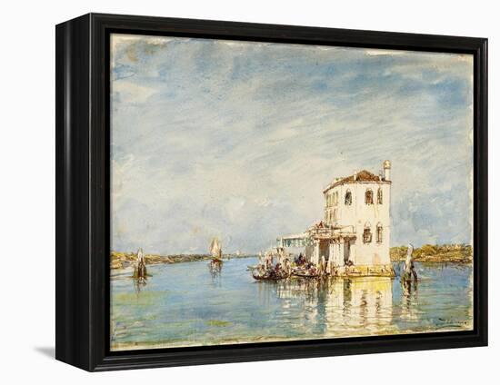 La douane à Venise-Félix Ziem-Framed Premier Image Canvas