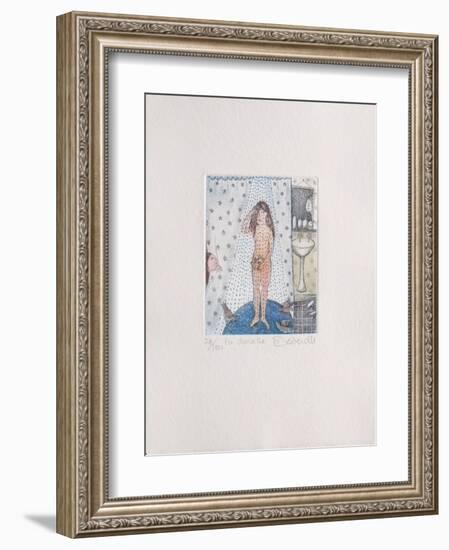 La Douche-Françoise Deberdt-Framed Limited Edition