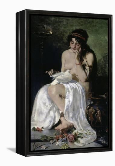 La Esclava Y La Paloma, 1884-Joaquín Sorolla y Bastida-Framed Premier Image Canvas