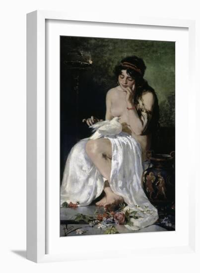 La Esclava Y La Paloma, 1884-Joaquín Sorolla y Bastida-Framed Giclee Print