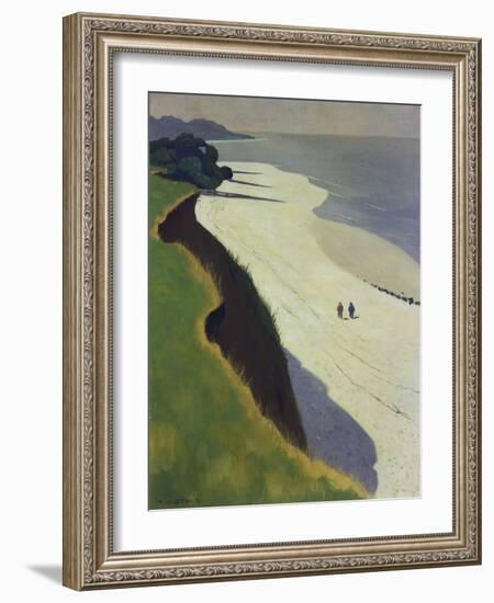 La Falaise De La Greve Blanche, 1913-Felix Vallotton-Framed Premium Giclee Print