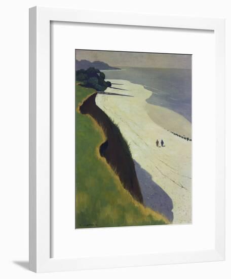 La Falaise De La Greve Blanche, 1913-Felix Vallotton-Framed Premium Giclee Print