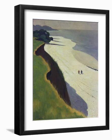 La Falaise De La Greve Blanche, 1913-Felix Vallotton-Framed Premium Giclee Print