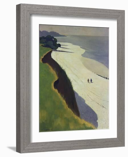 La Falaise De La Greve Blanche, 1913-Felix Vallotton-Framed Giclee Print