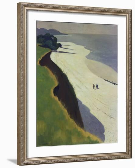 La Falaise De La Greve Blanche, 1913-Felix Vallotton-Framed Giclee Print