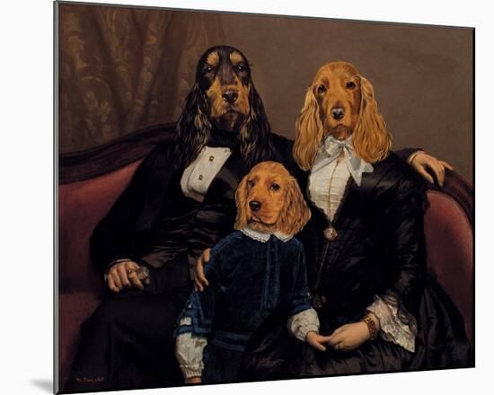 La Famille Content-Thierry Poncelet-Mounted Premium Giclee Print