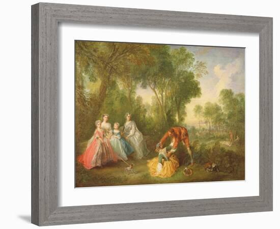 La Famille De Bourbon-Conti-Nicolas Lancret-Framed Giclee Print