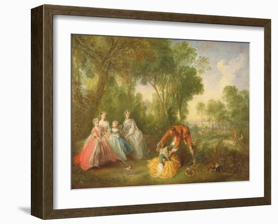 La Famille De Bourbon-Conti-Nicolas Lancret-Framed Giclee Print