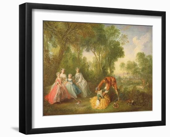 La Famille De Bourbon-Conti-Nicolas Lancret-Framed Giclee Print