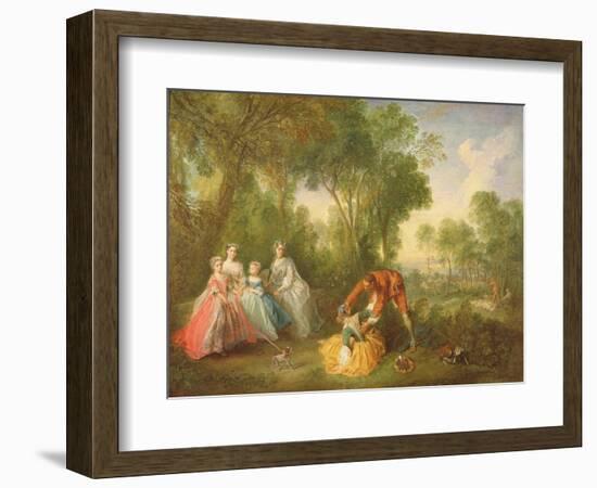 La Famille De Bourbon-Conti-Nicolas Lancret-Framed Giclee Print