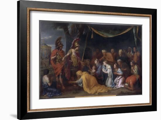 La Famille de Darius aux pieds d'Alexandre dit "la tente de Darius"-Charles Le Brun-Framed Giclee Print