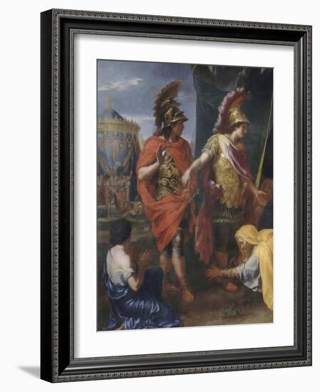 La Famille de Darius aux pieds d'Alexandre dit "la tente de Darius"-Charles Le Brun-Framed Giclee Print