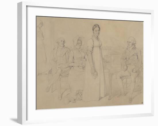 La Famille Forestier, 1806-Jean-Auguste-Dominique Ingres-Framed Giclee Print