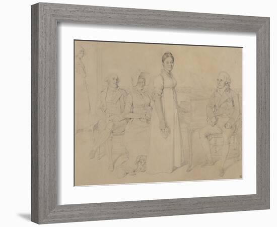 La Famille Forestier, 1806-Jean-Auguste-Dominique Ingres-Framed Giclee Print