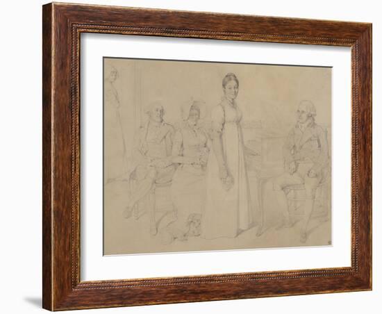 La Famille Forestier, 1806-Jean-Auguste-Dominique Ingres-Framed Giclee Print