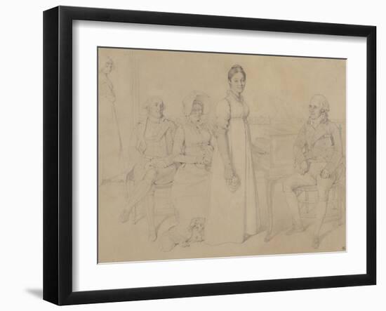 La Famille Forestier, 1806-Jean-Auguste-Dominique Ingres-Framed Giclee Print