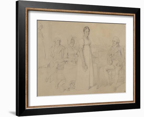 La Famille Forestier, 1806-Jean-Auguste-Dominique Ingres-Framed Giclee Print