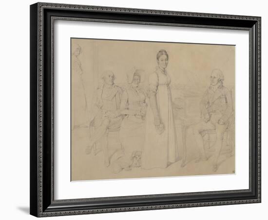 La Famille Forestier, 1806-Jean-Auguste-Dominique Ingres-Framed Giclee Print