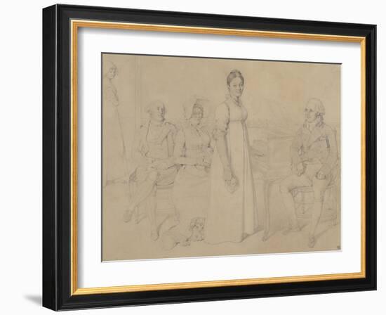 La Famille Forestier, 1806-Jean-Auguste-Dominique Ingres-Framed Giclee Print