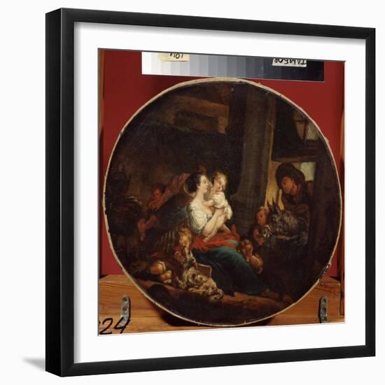 La Famille Heureuse Ou La Fecondite Heureuse  (Happy Family) Peinture De Jean Honore Fragonard (17-Jean-Honore Fragonard-Framed Giclee Print