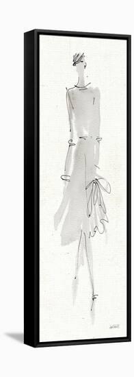 La Fashion I Gray-Anne Tavoletti-Framed Stretched Canvas