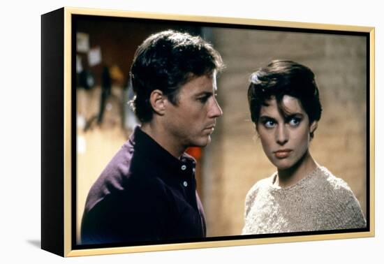 La feline CAT PEOPLE by Paul Schrader with John Heard and Nastassja Kinski, 1982 (photo)-null-Framed Stretched Canvas