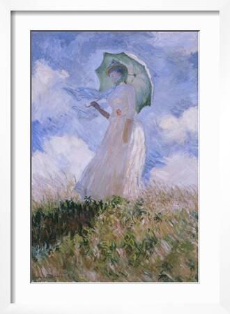 La Femme À L'Ombrelle Tournée Vers La Gauche, Woman with Parasol, Turned to  the Left, 1886' Giclee Print - Claude Monet | Art.com
