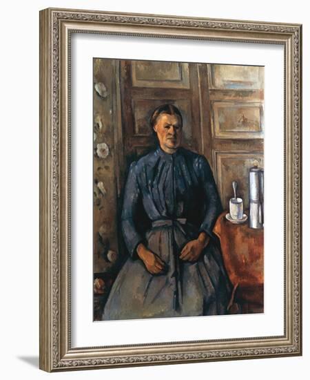 La Femme a La Cafetiere, C1890-1895-Paul Cézanne-Framed Giclee Print