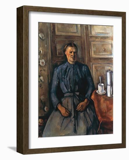 La Femme a La Cafetiere, C1890-1895-Paul Cézanne-Framed Giclee Print