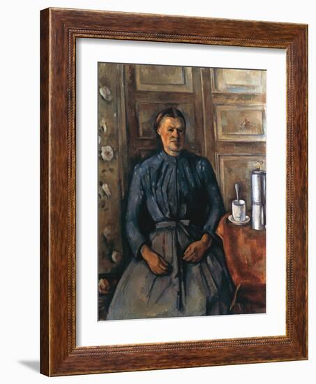 La Femme a La Cafetiere, C1890-1895-Paul Cézanne-Framed Giclee Print