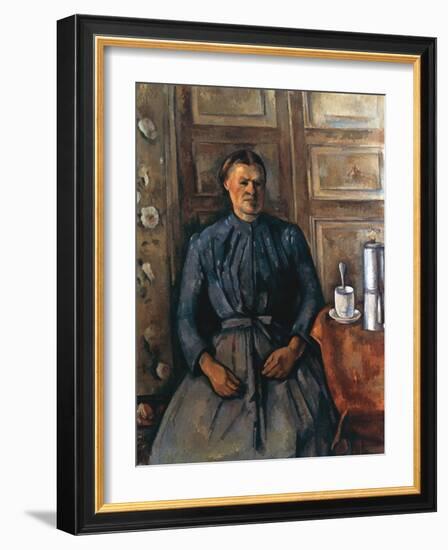 La Femme a La Cafetiere, C1890-1895-Paul Cézanne-Framed Giclee Print