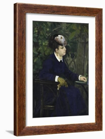 La Femme a La Mouette, 1868-Pierre-Auguste Renoir-Framed Giclee Print