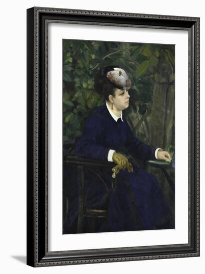 La Femme a La Mouette, 1868-Pierre-Auguste Renoir-Framed Giclee Print