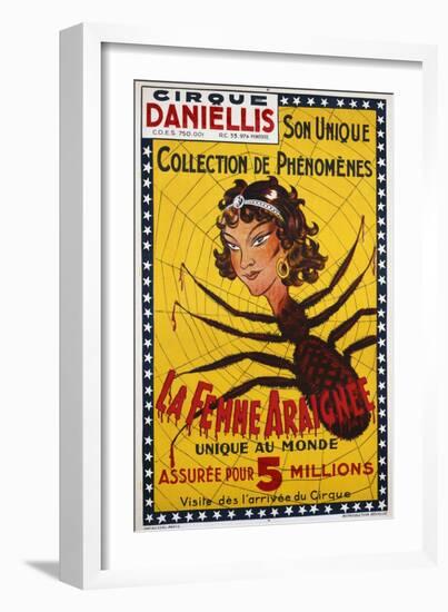 La Femme Araignee Poster-null-Framed Premium Giclee Print