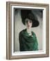 La Femme au Chapeau Noir-Kees van Dongen-Framed Art Print