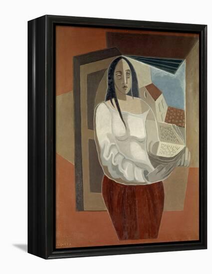 La Femme au Livre (Woman with Book), 1926-Juan Gris-Framed Premier Image Canvas