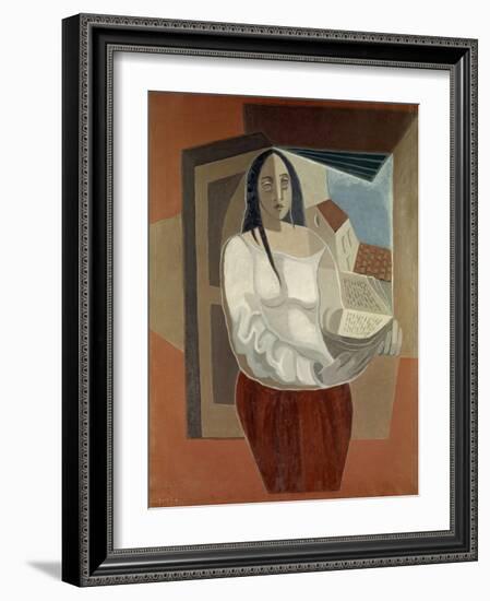 La Femme au Livre (Woman with Book), 1926-Juan Gris-Framed Giclee Print