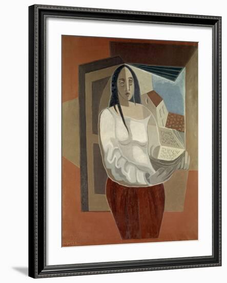 La Femme au Livre (Woman with Book), 1926-Juan Gris-Framed Giclee Print