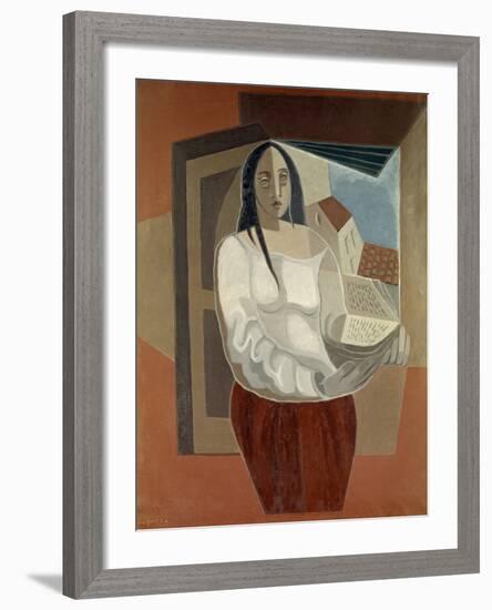 La Femme au Livre (Woman with Book), 1926-Juan Gris-Framed Giclee Print