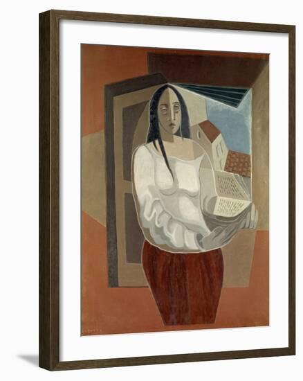 La Femme au Livre (Woman with Book), 1926-Juan Gris-Framed Giclee Print