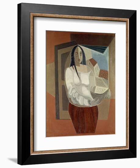 La Femme au Livre (Woman with Book), 1926-Juan Gris-Framed Giclee Print