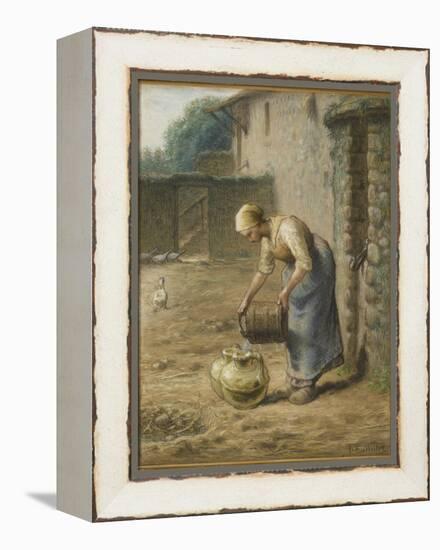 La femme au puits-Jean-François Millet-Framed Premier Image Canvas