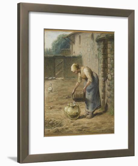 La femme au puits-Jean-François Millet-Framed Giclee Print