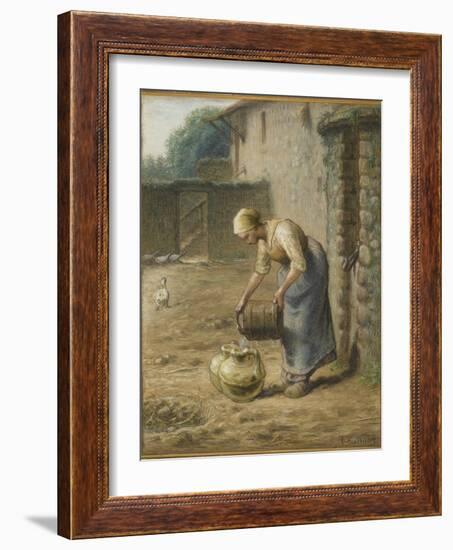 La femme au puits-Jean-François Millet-Framed Giclee Print