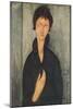 La femme aux yeux bleus-Amedeo Modigliani-Mounted Giclee Print