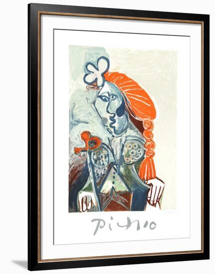 La Femme avec le BŽret Rouge-Pablo Picasso-Framed Collectable Print