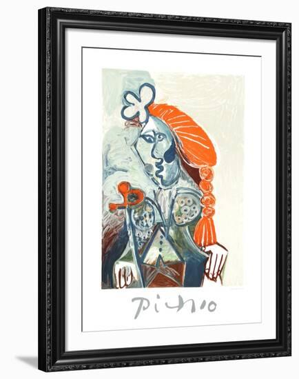 La Femme avec le BŽret Rouge-Pablo Picasso-Framed Collectable Print